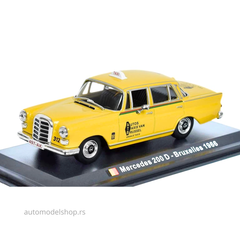 Mercedes 200 Bruxelles Taxi - Yellow - 1966 