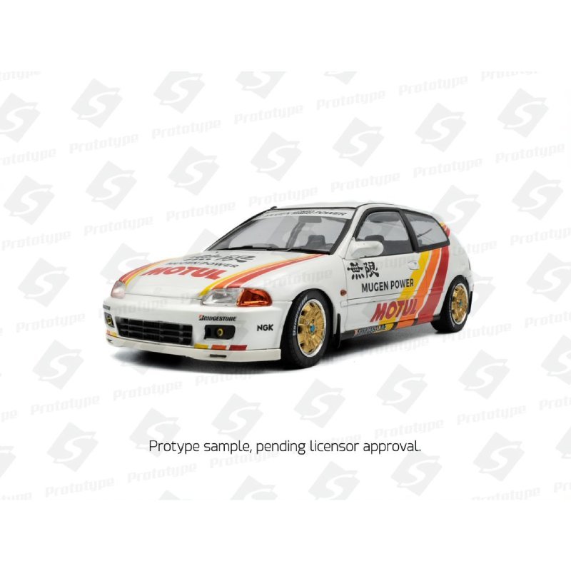 HONDA CIVIC (EG6) SOLIDO WORKS MUGEN RACING WHITE 1992