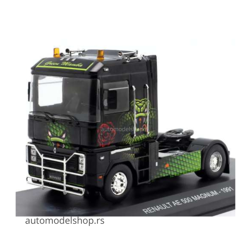 Renault AE 500 Magnum Truck Green Mamba - Black/Green - 1991 