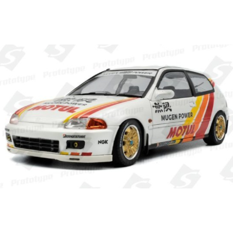 HONDA CIVIC (EG6) SOLIDO WORKS MUGEN RACING WHITE 1992
