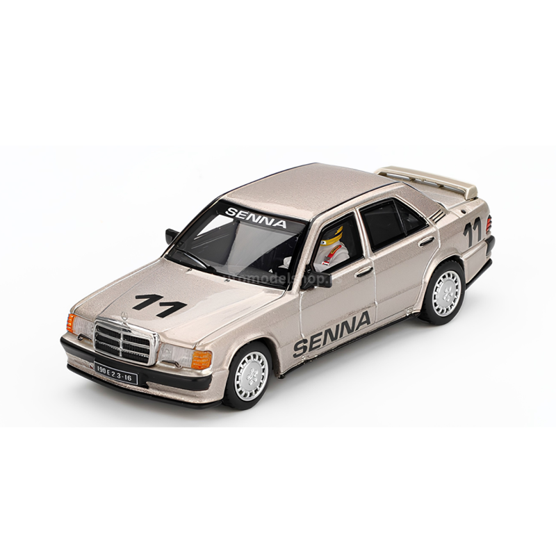 Mercedes-Benz 190 E 2.3-16 #11 Ayrton Senna 1984 Nürburgring Race of Champions w/ Figure