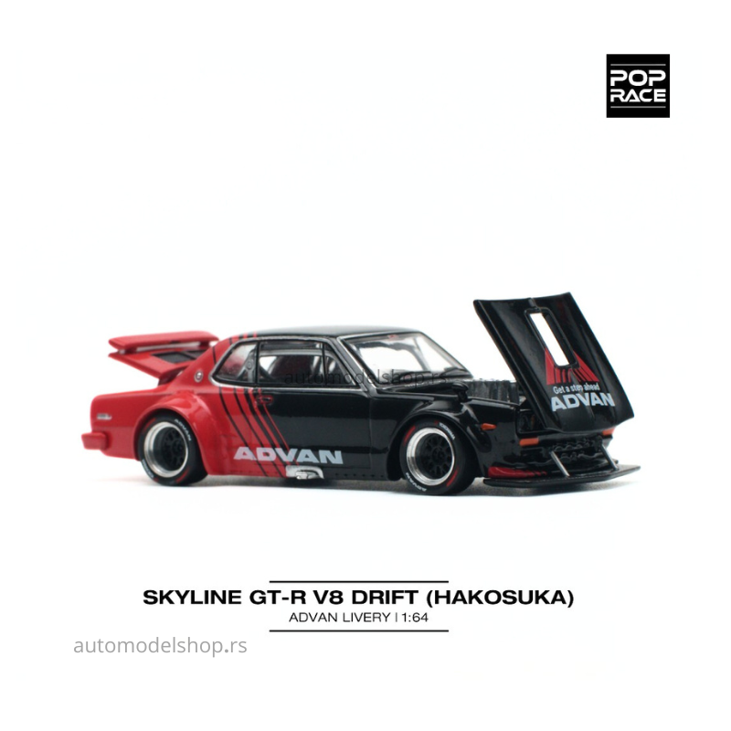 Nissan Skyline GT-R V8 Drift *Hakosuka* Advan Red/Black