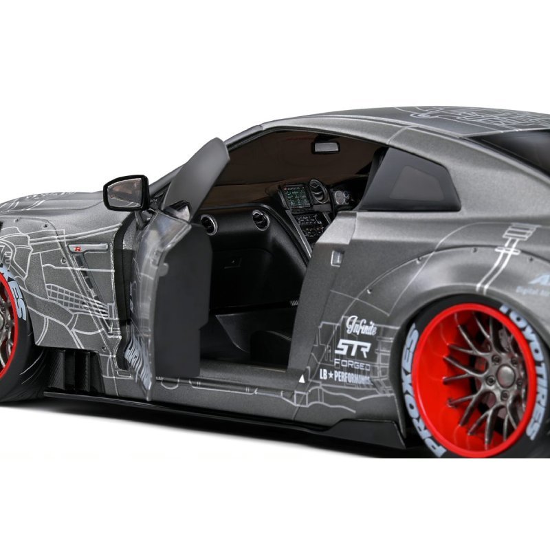 NISSAN GT-R (R35) W/ LIBERTY WALK BODY KIT 2.0 BLACK  , 2020