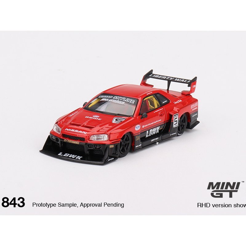 Nissan LB-ER34 Super Silhouette SKYLINE Red/Black , 2024