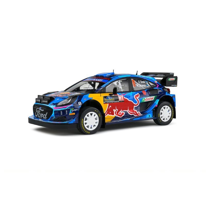 FORD PUMA RALLY1 HYBRID BLUE #8 TANAK RALLY SUEDE,  2023
