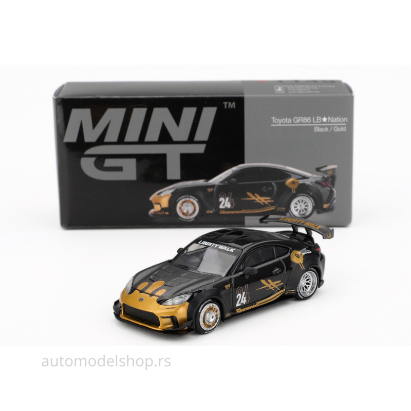 Toyota GR86 LB Nation - Black / Gold - 2025