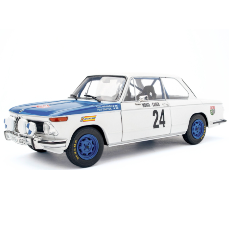 BMW 2002 TII White  #24 T.MAKINEN/P.EASTER Rallye Monte Carlo 1969