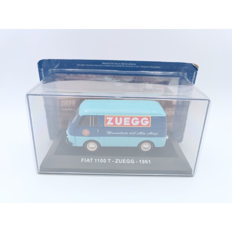 Figurine Miniature 1:43 Fiat 1100T Van Zuegg 1961 Bleu Clair - Edicola - Neuf