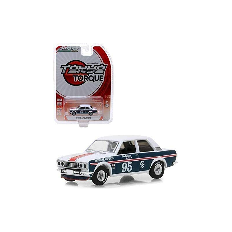 Datsun 510 #95 bob leitzinger *tokyo torque series 4*, blue./white 1969
