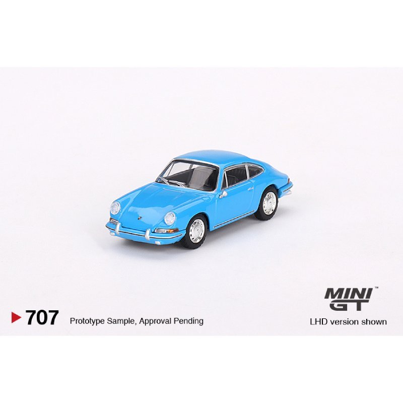 Modèle Réduit Porsche 901 1963 Quickblau – Mini GT échelle 1:64 – Neuf, Référence MGT00707-L