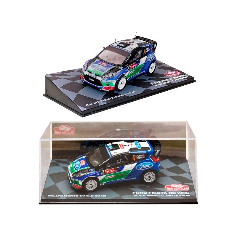 Ford Fiesta RS WRC #4 P. Solberg/C. Patterson Rally Monte Carlo 2012, blue/white