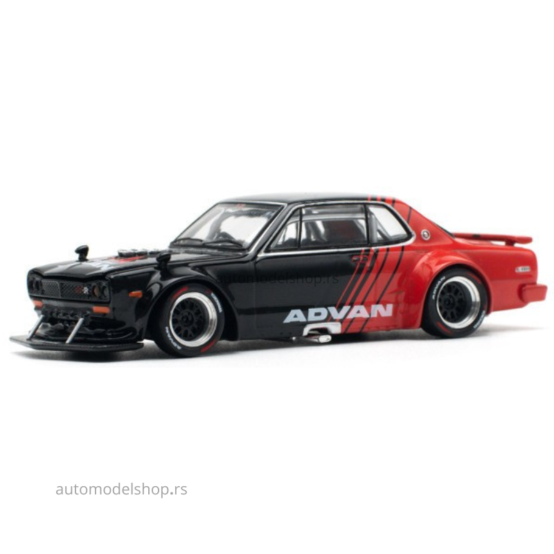 Nissan Skyline GT-R V8 Drift *Hakosuka* Advan - Red/Black