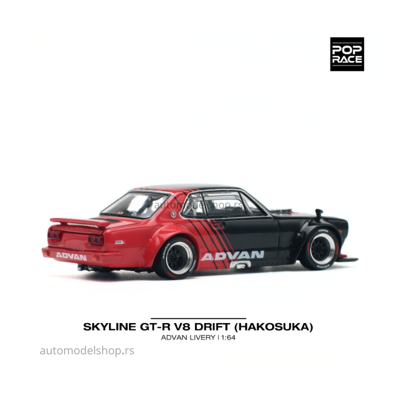 Nissan Skyline GT-R V8 Drift *Hakosuka* Advan Red/Black