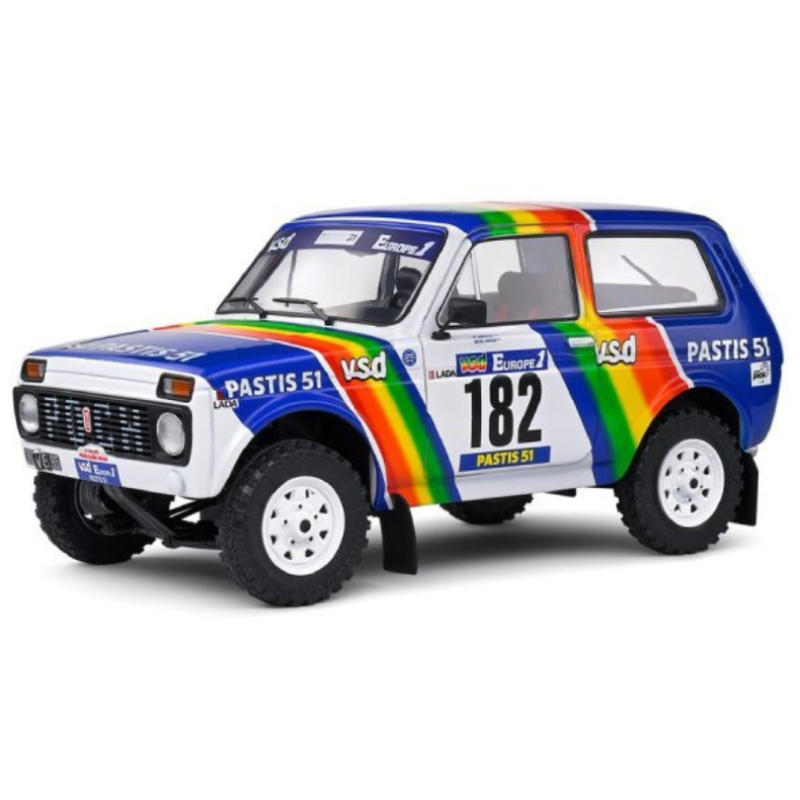 LADA NIVA WHITE #182 JABOUILLE/SARDOU PARIS-DAKAR 1984