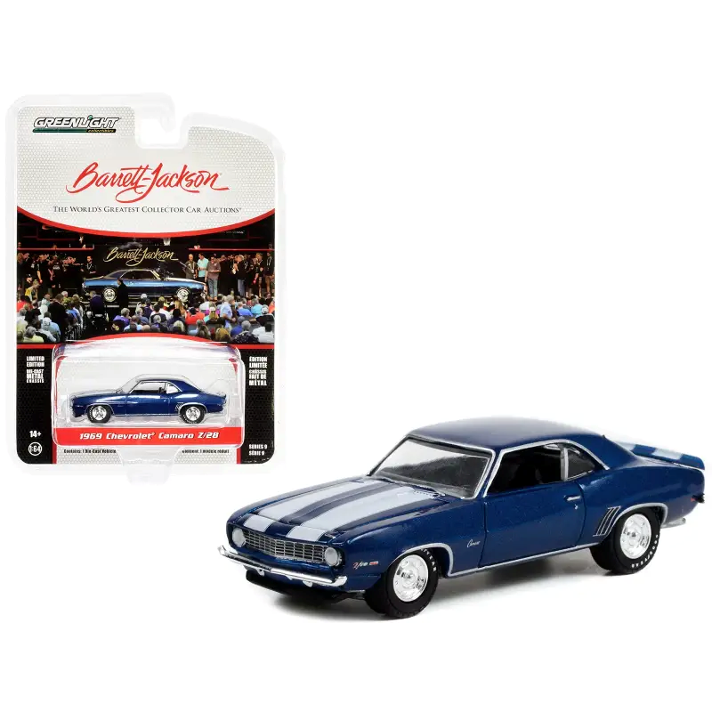 Chevrolet Camaro Z28 (Lot #687.3) *Barrett Jackson Series 9*, dusk blue with white stripes 1969