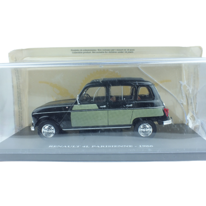 1/24 1966 renault 4l parisienne, black with green.