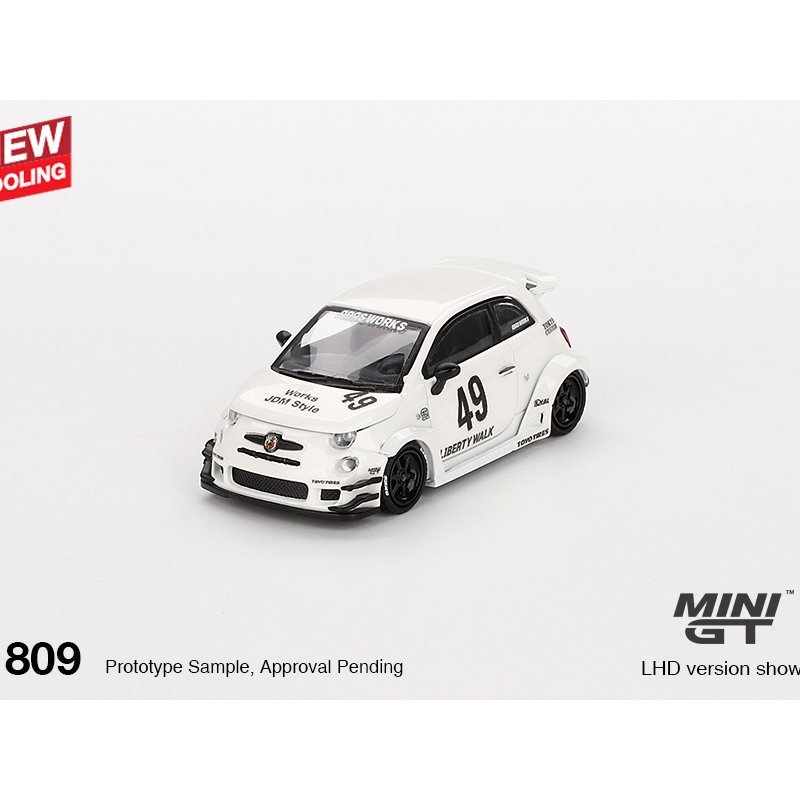 Fiat 595 ABARTH LB-WORKS x Abas Works  Gara White 2024