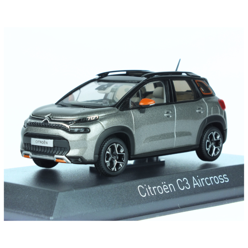 Citroën C3 Aircross 2021 - Platinium Grey & Black roof & Orange deco