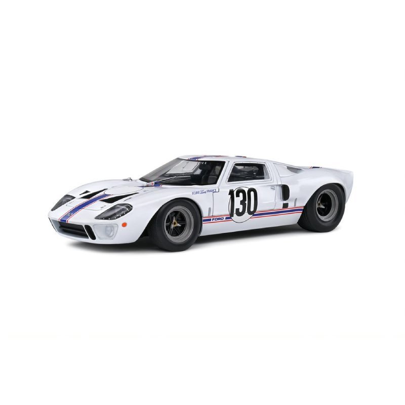 FORD GT40 MK1 WHITE #130 H.GREDER / J.M.GIORGI TARGA FLORIO 1967