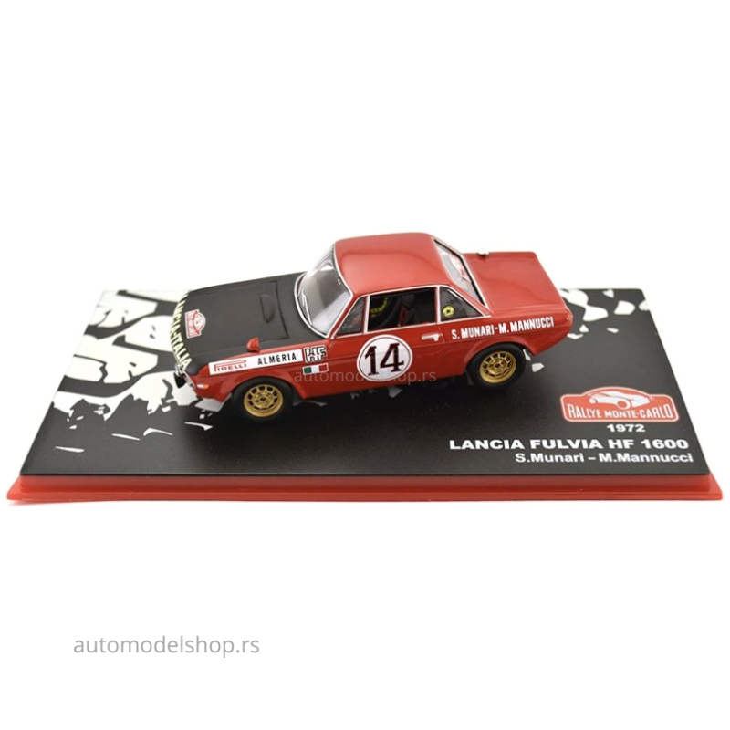 LANCIA FULVIA 1.6 Hf coupe #14 Monte Carlo Rally Munari - Manucci - 1972 