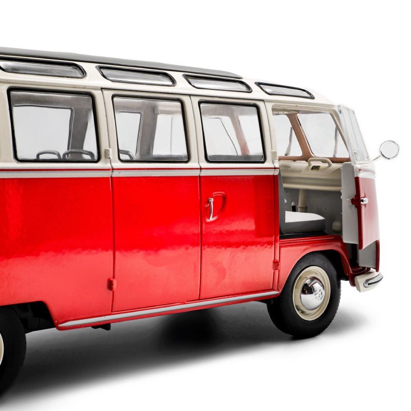 VOLKSWAGEN T1 Samba - Red / White - 1962