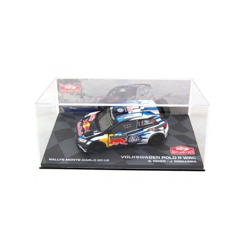 Volkswagen Polo R WRC #1 Sebastien Ogier/ Julien Ingrassia rally Monte Carlo, blue/white 2016
