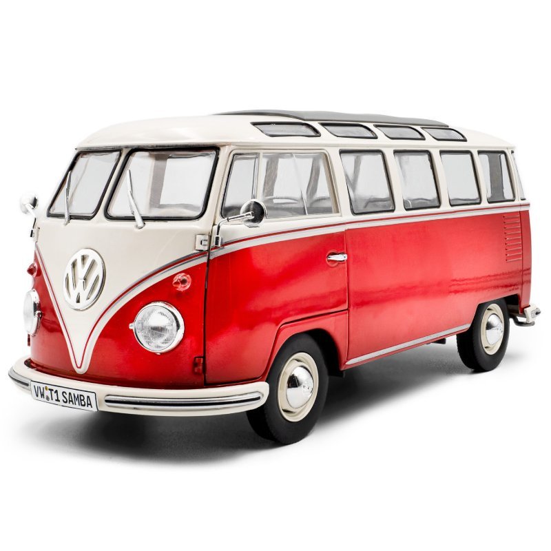 VOLKSWAGEN T1 Samba Red / White 1962