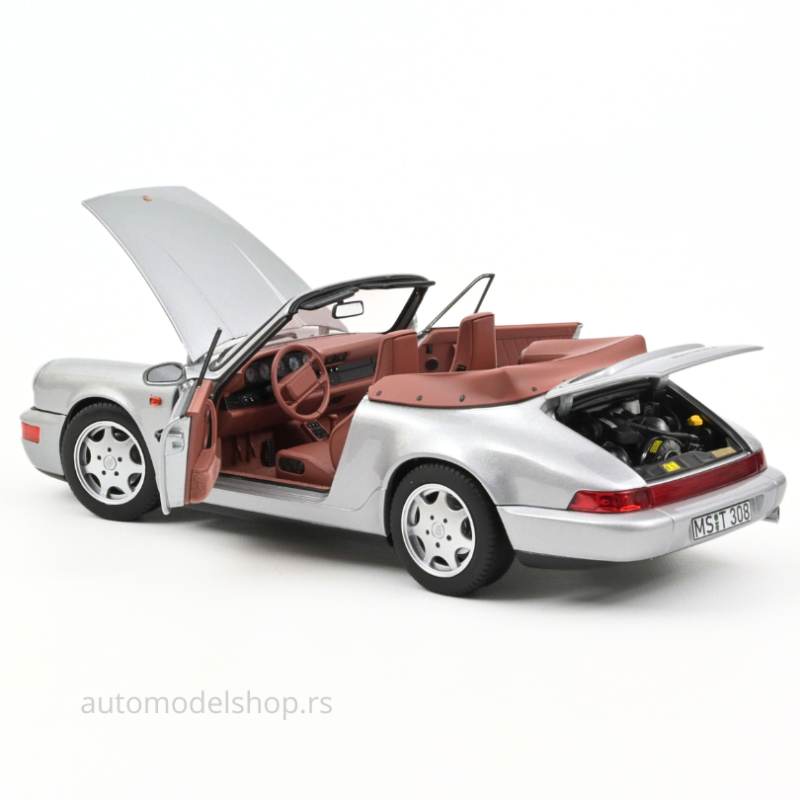Porsche 911 Carrera 2 Cabriolet - Silver - 1990