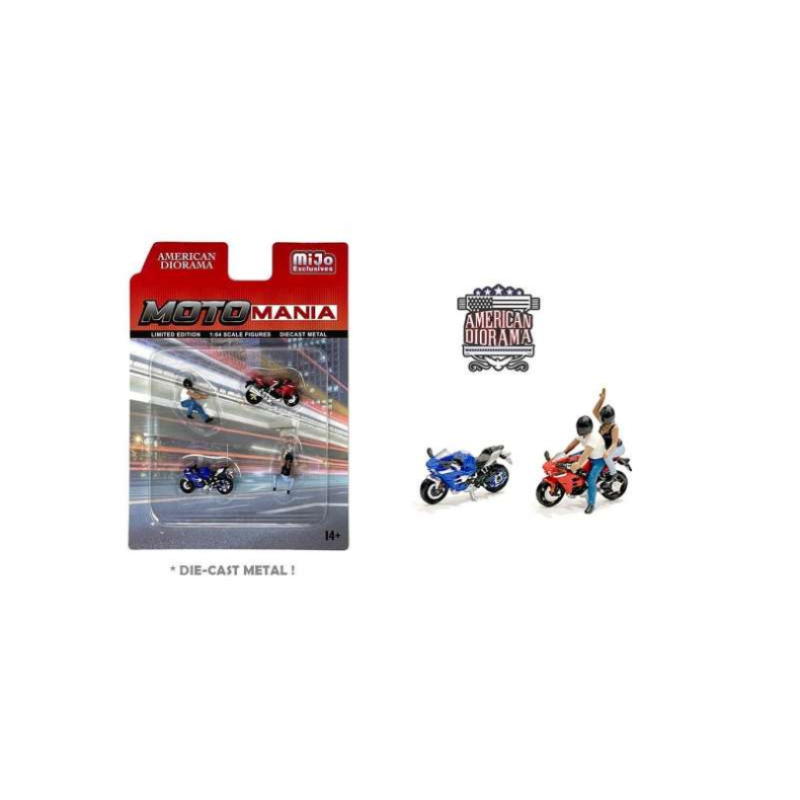 Moto Mania Figure set including 2  1/64 bike