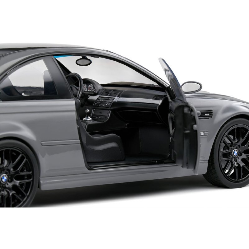 Modèle Réduit BMW M3 E46 Coupé 2000 Gris 1:18 Solido - Réf. S1806508 - Occasion