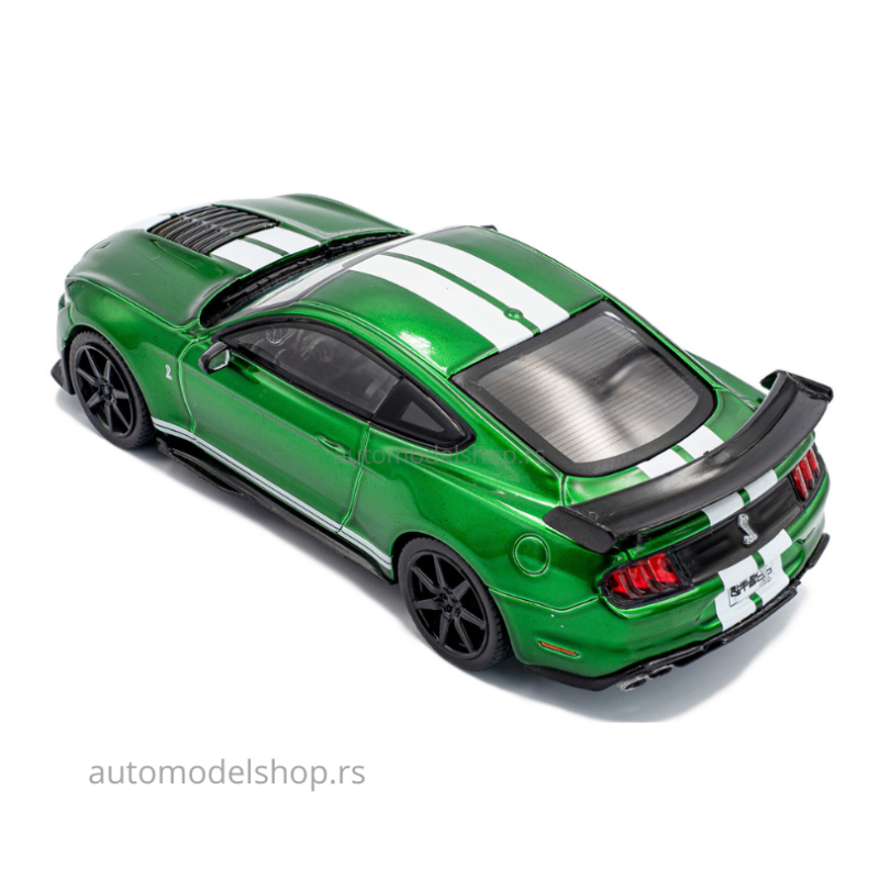 Shelby Mustang GT500 – Eruption Green Metallic w/White Stripes – 2020