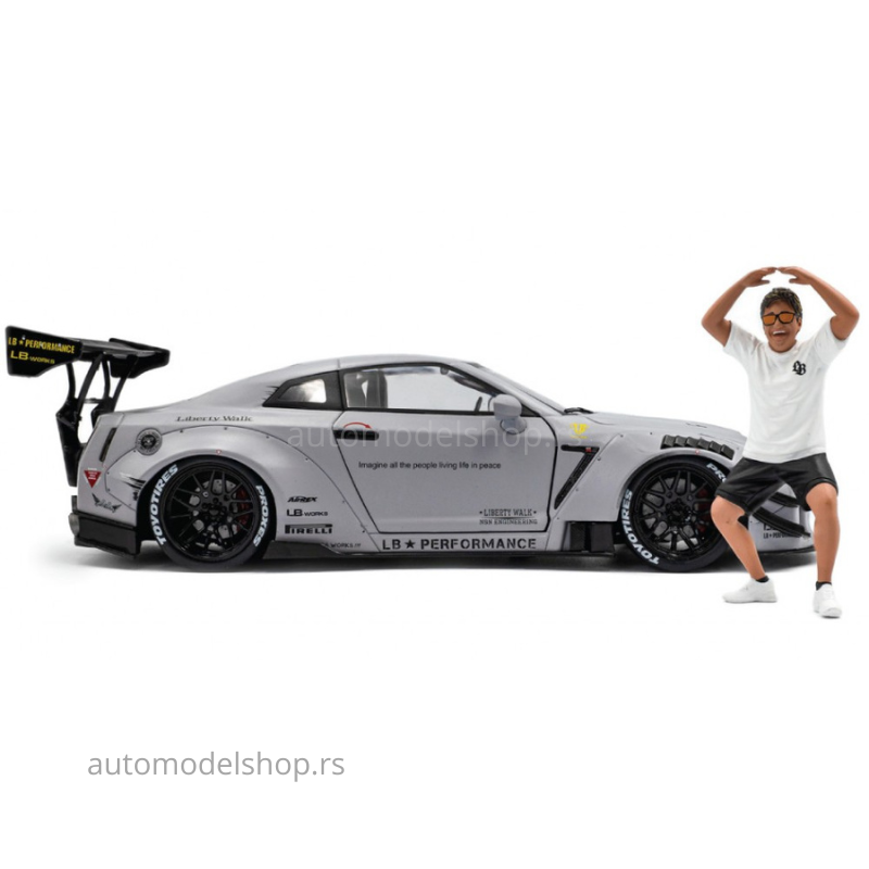 Nissan GT-R (R35) LBWK Type 2.0 2018 With Wataru Kato-San Figure 