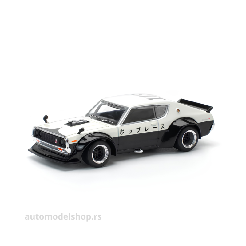 Nissan Skyline GT-R V8 Drift KPGC110 Kenmeri - NPA Style - Black/White