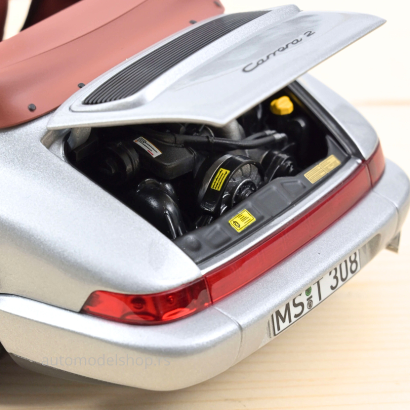 Porsche 911 Carrera 2 Cabriolet - Silver - 1990