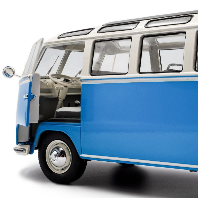 VOLKSWAGEN T1 Samba - Blue / White - 1962