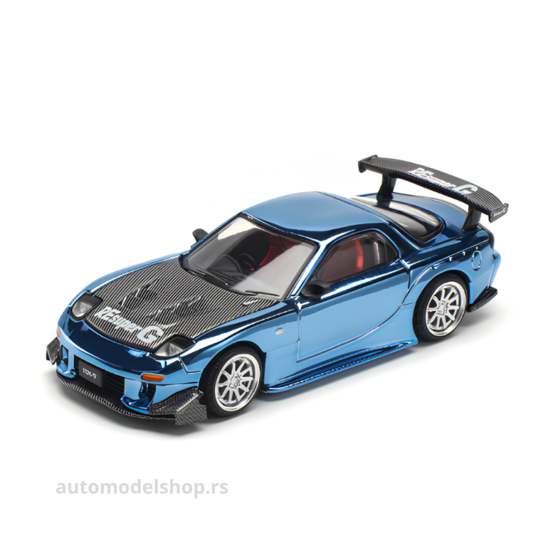 Mazda RX7 Re-Amemiya Widebody - Blue Chrome