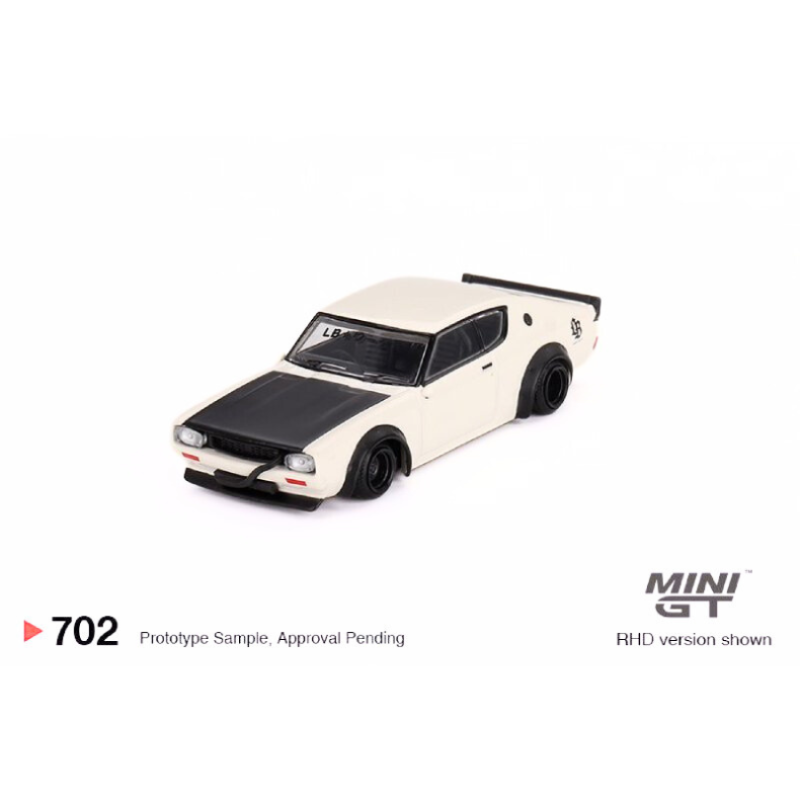 NISSAN SKYLINE KENMERI LIBERTY WALK WHITE 1973