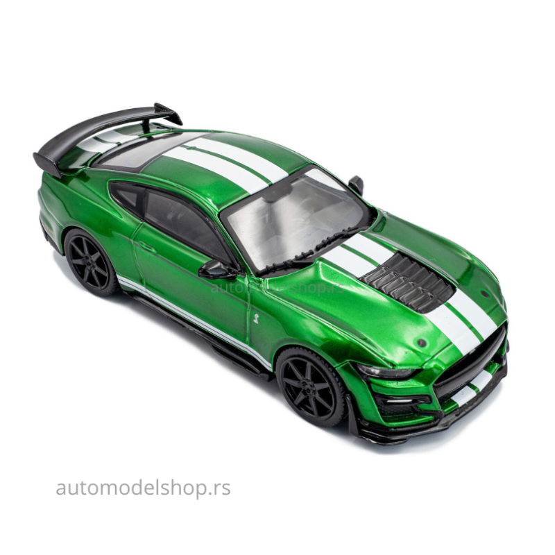Shelby Mustang GT500 – Eruption Green Metallic w/White Stripes – 2020