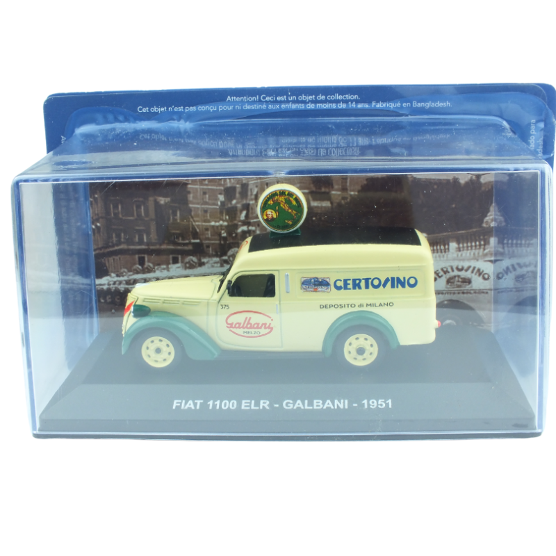  Fiat 1100 ELR Van *Galbani*, light yellow/green 1951