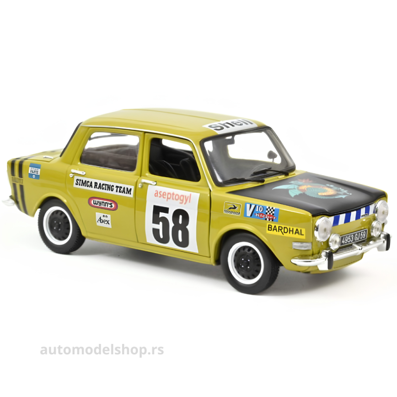 Simca 1000 Rallye 2 SRT N°58 1973 - Acide Green (Reprod 2021)