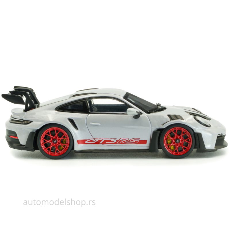 Porsche 911 (992) GT3 RS – Ice Grey Metallic w/Pyro Red – 2023