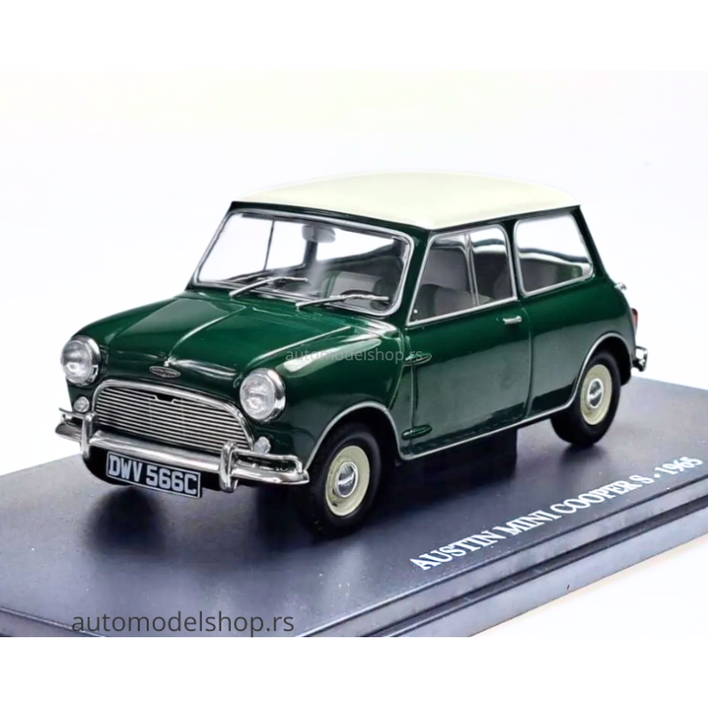 Mini Cooper S, Green with White Roof 1965