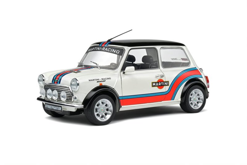 SOLIDO MINI COOPER SPORT MARTINI EVOCATION WHITE 1998, 1:18
