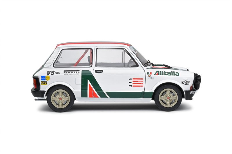 Autobianchi A112 Mk.5 Abarth Alitalia rally set White 1980
