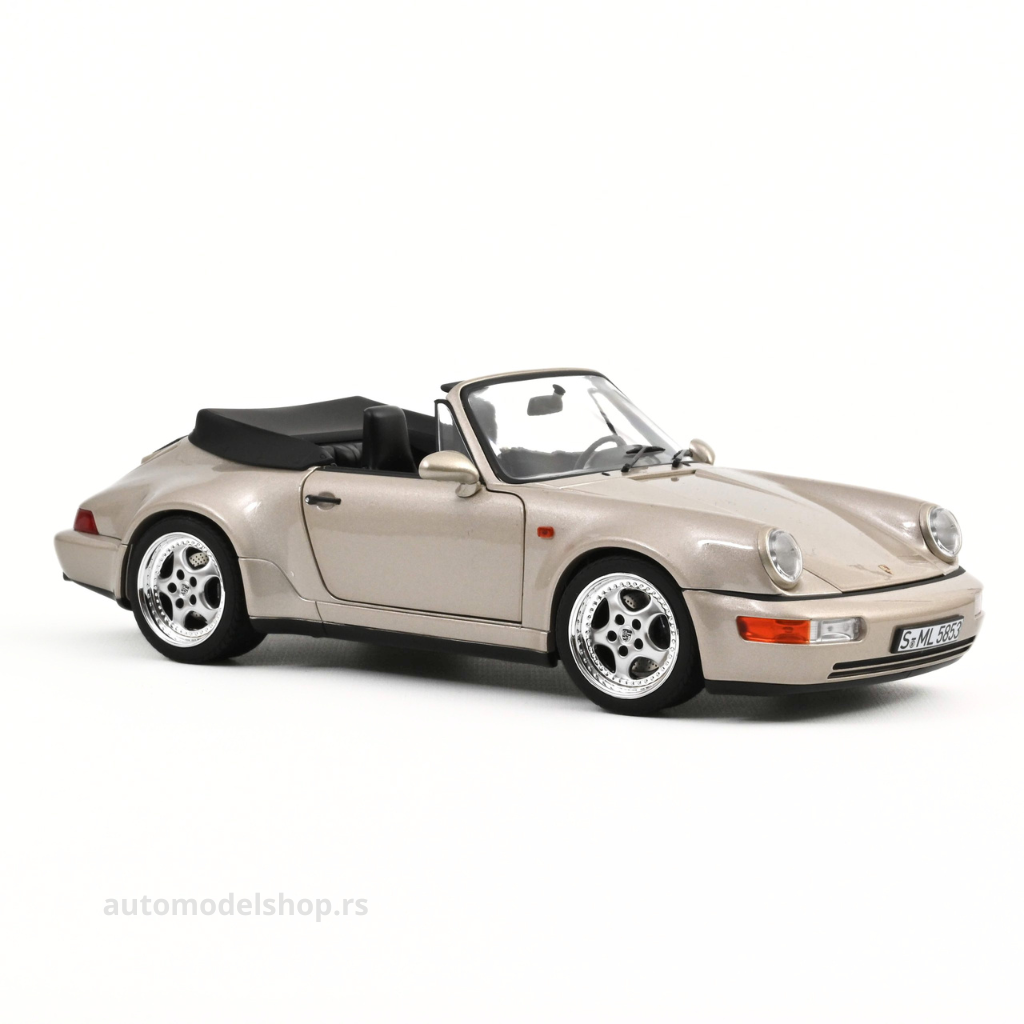 Porsche 911 Turbo Look Cabriolet - Zermatt Silver Metallic - 1992