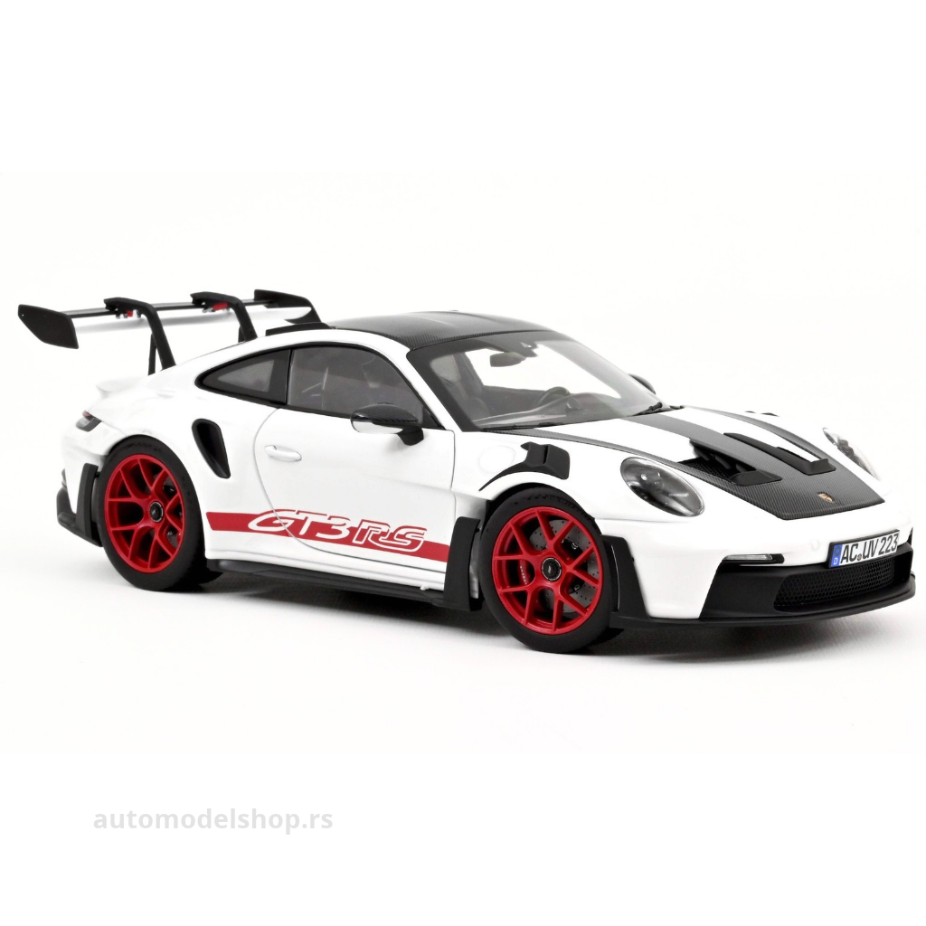 Porsche 911 992 GT3 RS w/Weissach Pack - White/Pyro Red - 2022