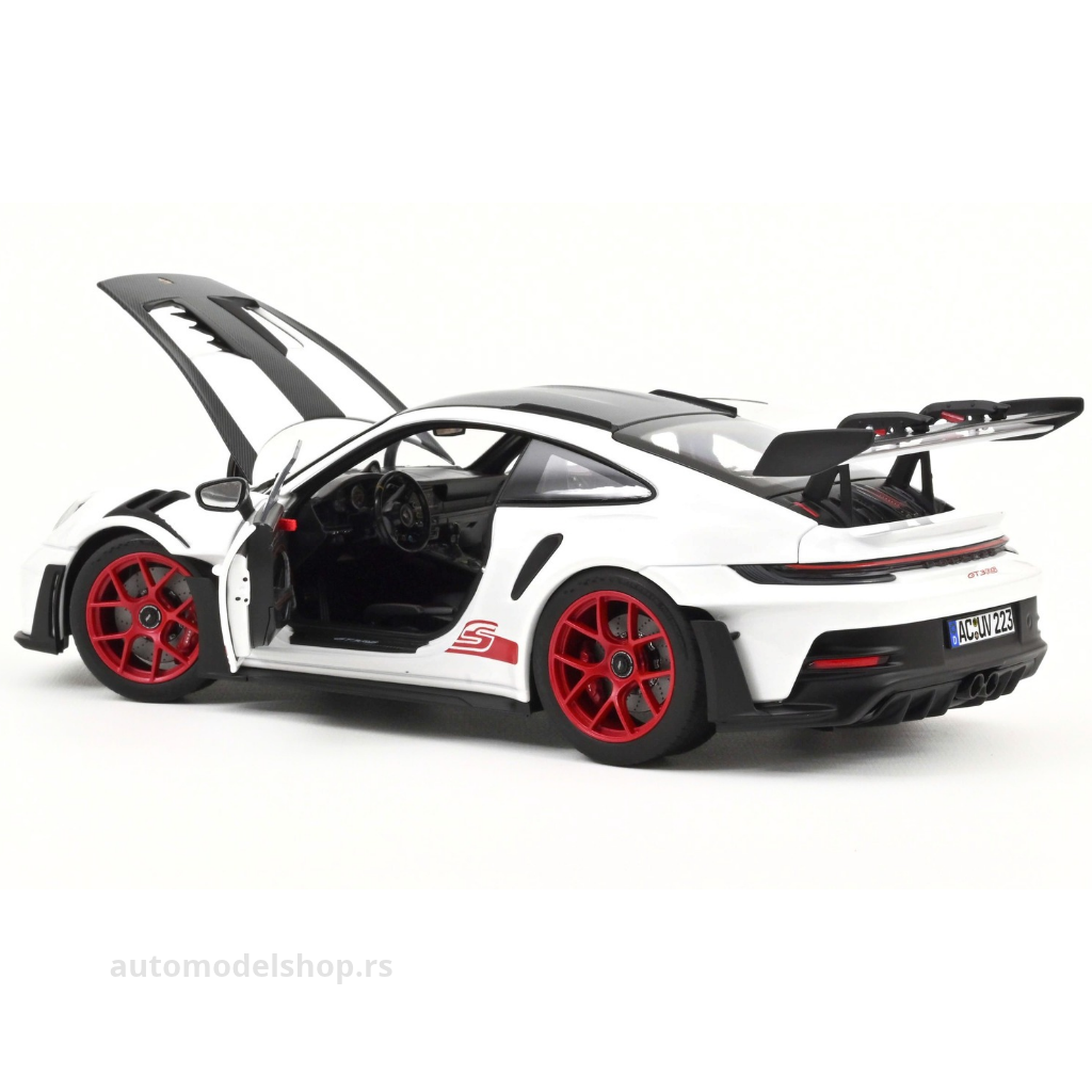 Porsche 911 992 GT3 RS w/Weissach Pack - White/Pyro Red - 2022